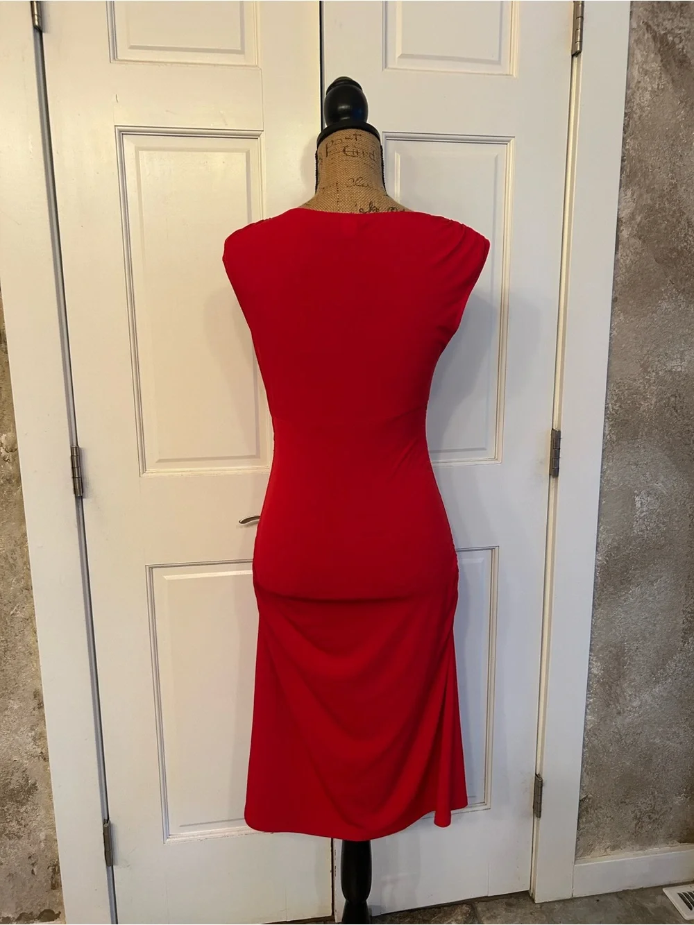Moda International Victoria’s Secret Red Cap-Sleeve Maxi Dress - Picture 3 of 8
